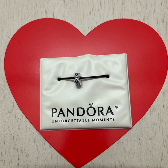 ⭐️Pandora Cascading Glamour Spacer Sterling Silver/Black⭐️ - Picture 4 of 4